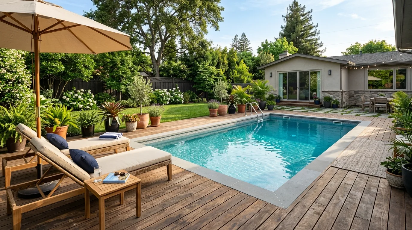 Rectangular Fiberglass Pool